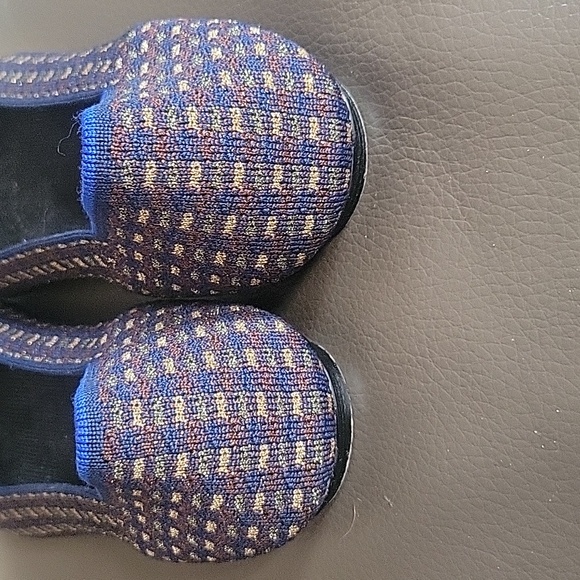 Rothy's The Bow Round Toe Evening Metallic Knit Fabric Ballet Flat - Picture 9 of 12